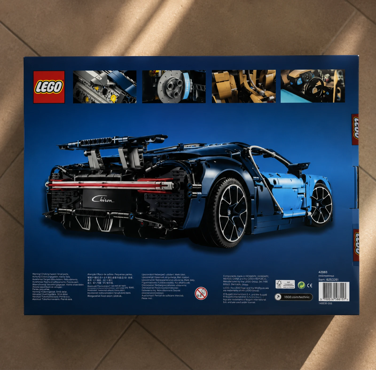LEGO Technic 42083 Bugatti Chiron Voiture de course 16+ Boîte – photo 2